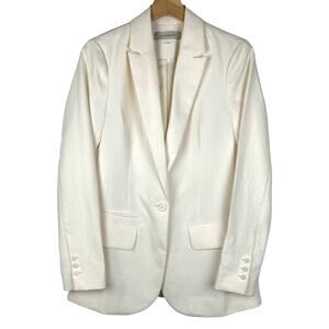 OuterKnown Devin Single Button Blazer Ivory Salt Women's Size 2